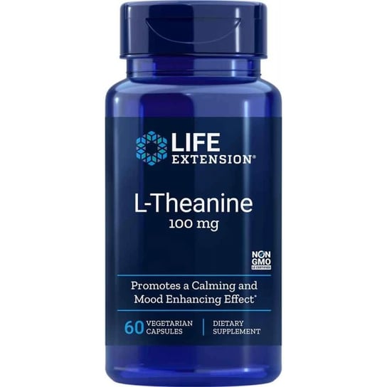 Life Extension, L-Theanine, 100 Mg, Suplement diety, 60 kaps. Life Extension