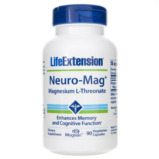 Life Extension, Neuro-Mag, L-treonian Magnezu, Suplement diety, 90 kapsułek Life Extension