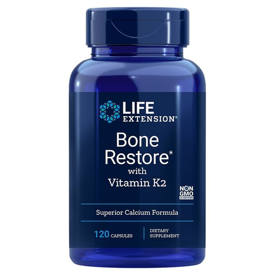 Life Extension, odbudowa kości z witaminą K2, Suplement diety, 120 kapsułek Life Extension