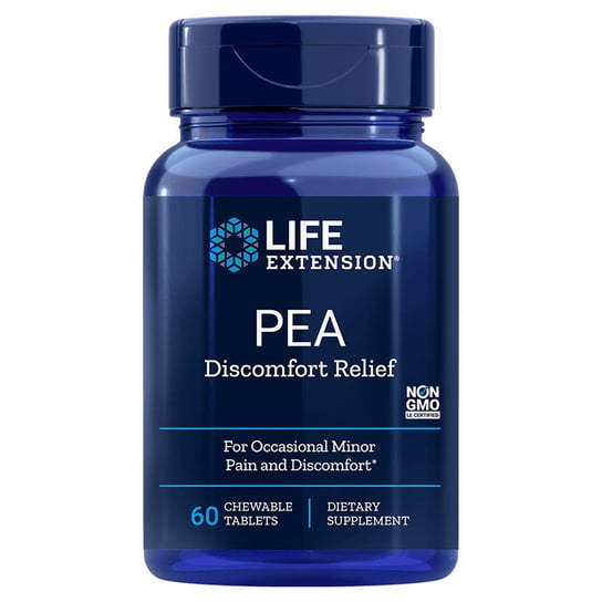 Life Extension Pea Discomfort Relief Suplement diety, 60Chewtabs Life Extension