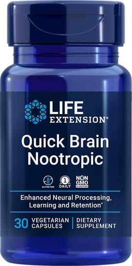 Life Extension Quick Brain Noontropic - Suplement diety, 30 kaps. Life Extension