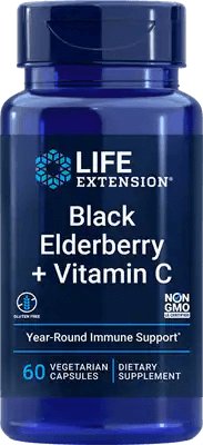 Life Extension, Suplement diety Black Elderberry + Vitamin C Inna marka