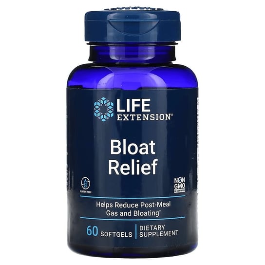 Life Extension, Suplement diety Bloat Relief, 60 kaps. Life Extension