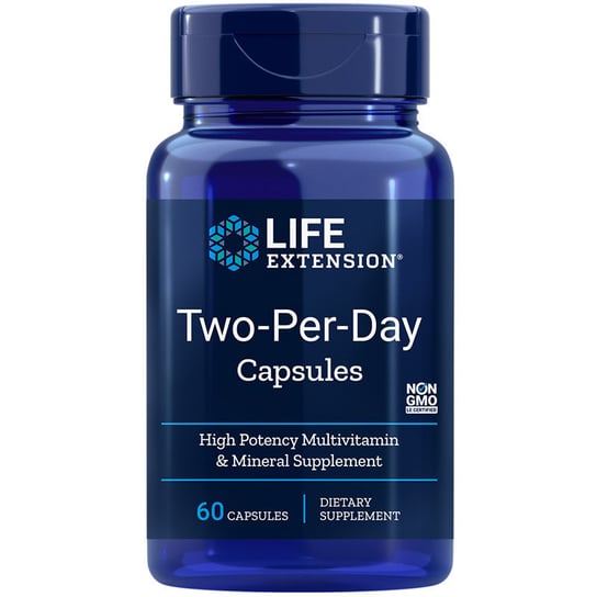 Life Extension Two-Per-Day preparat multiwitaminowy Suplement diety, 60 kaps. Life Extension