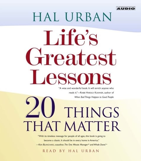 Life's Greatest Lessons Urban Hal