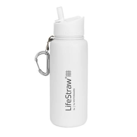LifeStraw, Bidon z filtrem, Go Stainless Steel White, 0,7 l LifeStraw