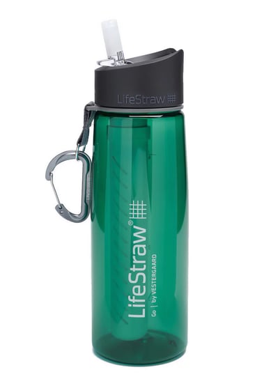 LifeStraw Go, Butelka na wodę z filtrem, 650 ml, Alpine Green, Renew LifeStraw