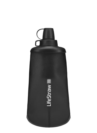 LifeStraw Peak Squeeze, Filtr do wody z miękką butelką 650ml, Dark Gray LifeStraw