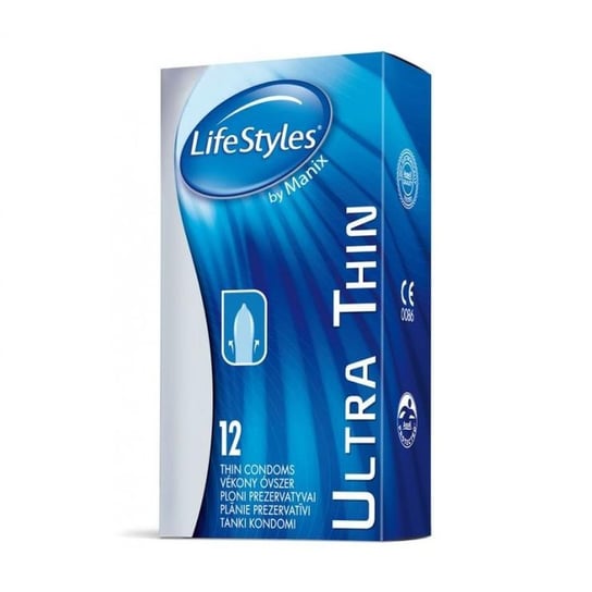 LifeStyles by Manix, Ultra Thin, prezerwatywy lateksowe, 12 szt. LifeStyles by Manix