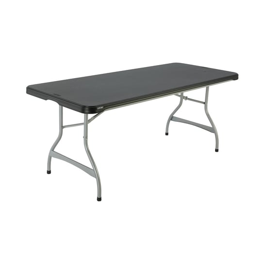 LIFETIME Komercyjny stół składany do piętrowania, czarny, 183 cm Lifetime
