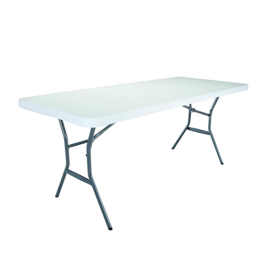 LIFETIME Półkomercyjny stół składany, biały, 183 cm Lifetime