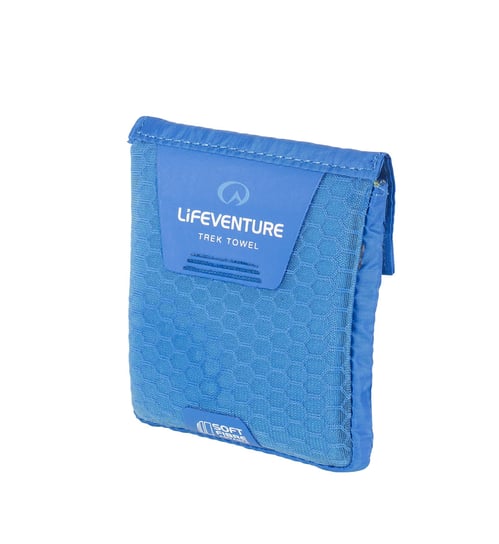 Lifeventure, Ręcznik szybkoschnący, SoftFibre, niebieski, 37x37 cm lifeventure