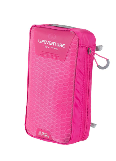 Lifeventure, Ręcznik szybkoschnący, SoftFibre różowy, 130x75 cm lifeventure