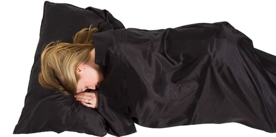 LIFEVENTURE, Wkładka do śpiwora, Silk Ultimate Sleeping Bag Liner, Rectangular, czarny lifeventure