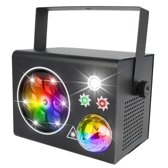 LIGHT4ME PARTY BOX V2 efekt disco LED ball laser stroboskop gobo LIGHT4ME