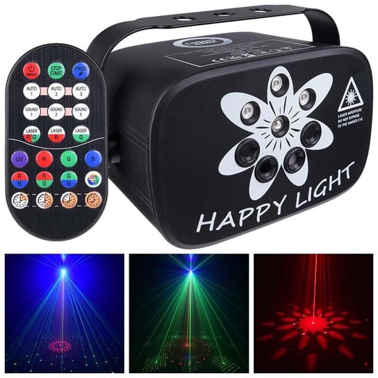 Light4Me Party Light 1 Efekt Led Oświetlenie Disco Laser Uv +Pilot LIGHT4ME