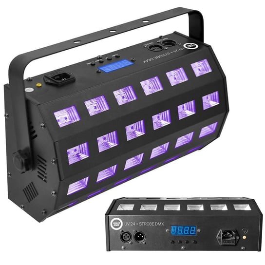 LIGHT4ME UV 24 + STROBE DMX reflektor ultrafioletowy stroboskop efekt LED LIGHT4ME