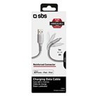 Ligthning MFI cable, charging anda data, UNBREAKABLE line, lenght 1m, grey color SBS