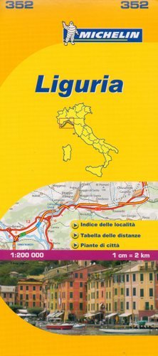 Liguria. Mapa 1:200 000 Michelin Travel Publications
