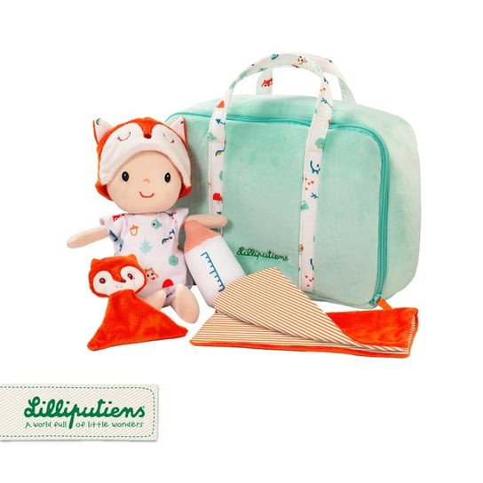 Lilliputiens, lalka z zestawem podróżniczym z walizeczką i akcesoriami Alex Lilliputiens