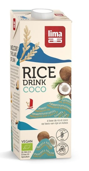 Lima, napój ryżowy o smaku kokosowym bezglutenowy bio, 1 l Lima