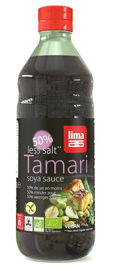 Lima, sos sojowy tamari 50% mniej soli bezglutenowy bio, 500 ml Lima