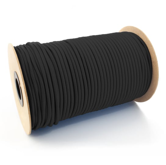 Lina elastyczna gumowa ekspandor czarna 4mm 20m Inna marka