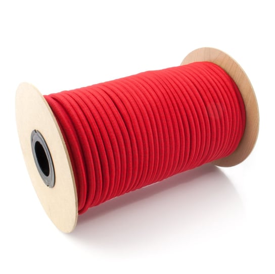 Lina elastyczna gumowa ekspandor czerwona 4mm 10m Inna marka