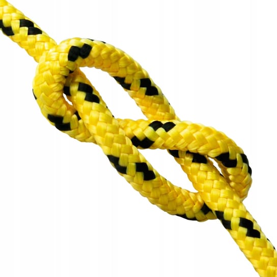 Lina polipropylenowa pleciona żółta 10mm 1m Inna marka