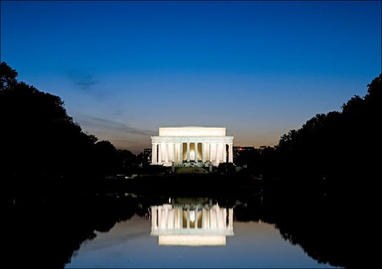 Lincoln Memorial at dusk in Washington, D.C, Carol Highsmith - plakat 42x29,7 cm Galeria Plakatu