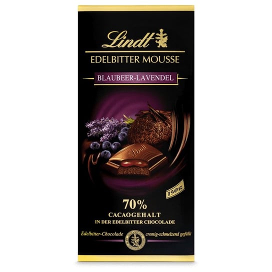 LINDT czekolada Edelbitter Mousse Blaubeer-lavendel 150g Lindt