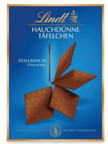 LINDT Hauchdünne Täfelchen vollmilch mleczne cienkie tafle czekolady 125g Inna marka