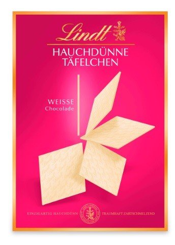 LINDT Hauchdünne Täfelchen Weiss cienkie tafle białej czekolady 125g Inna marka