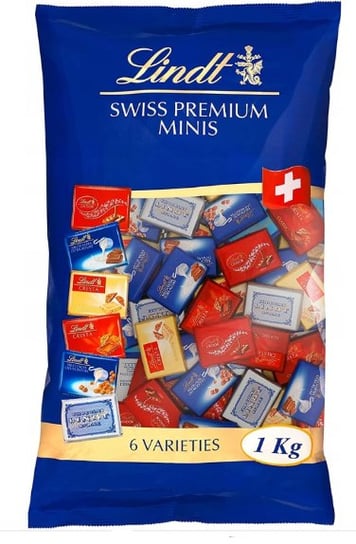 LINDT Swiss Premium Minis czekoladki 150 szt 1 kg Lindt