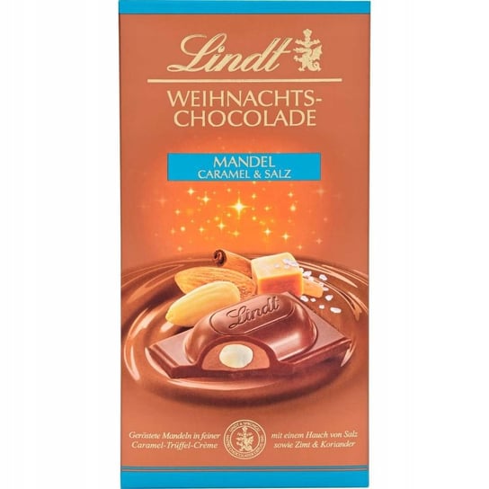 Lindt Weihnachts Mleczna Czekolada Migdały Słony Karmel 100g Lindt