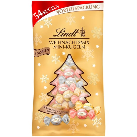 LINDT Weihnachtsmix Mini-kugeln 268g 54 praliny Inna marka