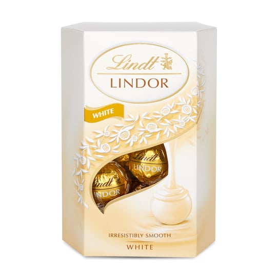 Lindt white cornet praliny biała czekolada 200g Lindor
