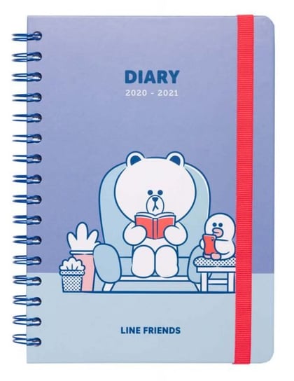 Line Friends - dziennik A5 kalendarz 2020/2021 14,8x21 cm Line Friends