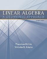Linear Algebra: A Geometric Approach Shifrin Ted, Adams Malcolm