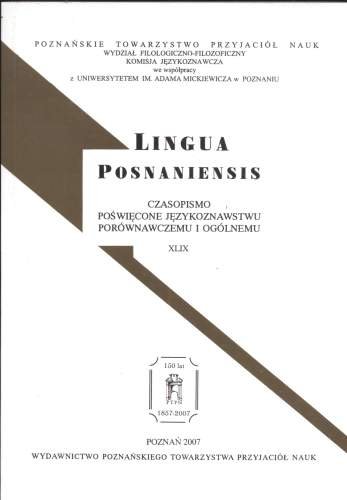 Lingua Posnaniensis XLIX Opracowanie zbiorowe