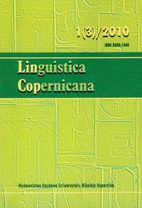 Linguistica Copernicana 1(3)/2010 Opracowanie zbiorowe