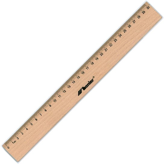 Linijka drewniana, 30 cm LENIAR