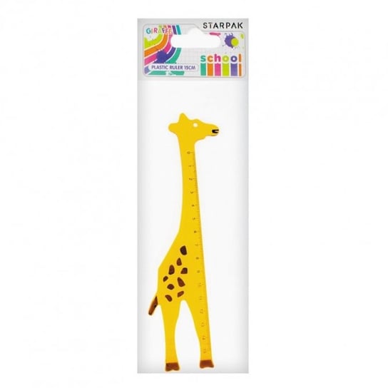 Linijka plastikowa, żyrafa Starpak