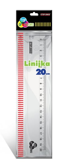 Linijka plastkowa, 20 cm, TOP2000 Hamelin