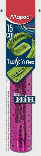 Linijka Twist'n Flex, 15 cm, mix kolorów Maped