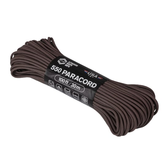 Linka 550 Paracord (100ft) - Brown Atwood Rope MFG