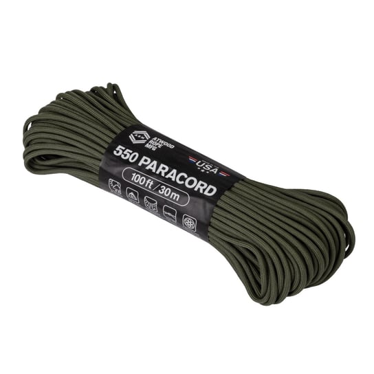 Linka 550 Paracord (100ft) - Olive Drab Atwood Rope MFG