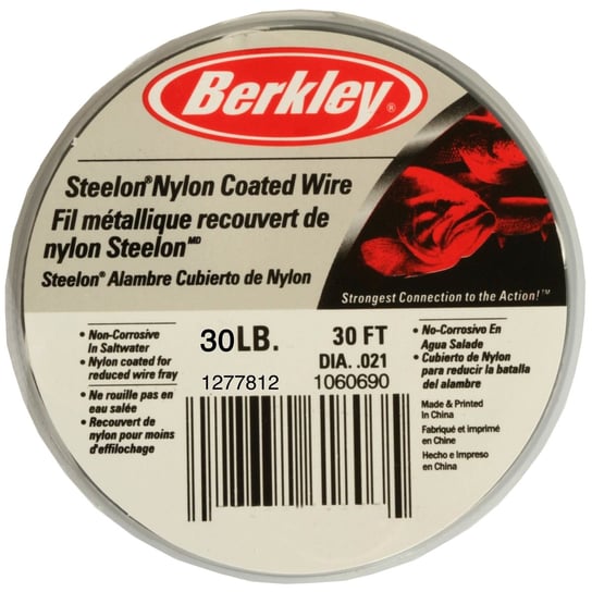 Linka stalowa pokryta nylonem Berkley McMahon Steelon Nylon Coated Wire 9m Berkley