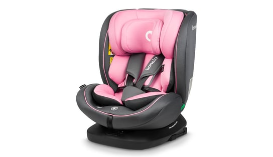 Lionelo, fotelik samochodowy Bastiaan i-size (40-150 cm), pink baby, rózowy Lionelo