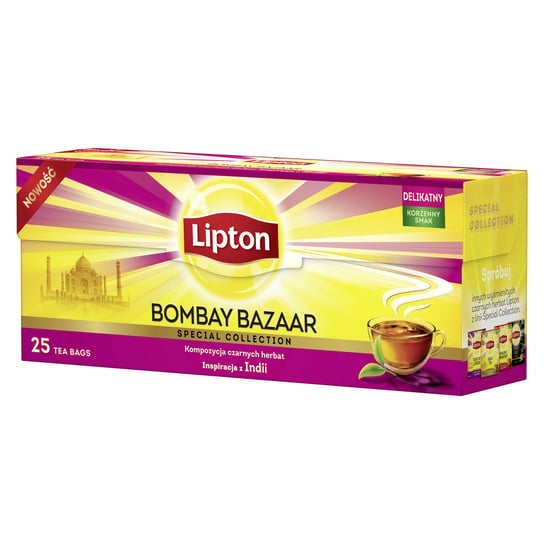Lipton bombay bazaar herbata czarna 45g 25 torebek Lipton